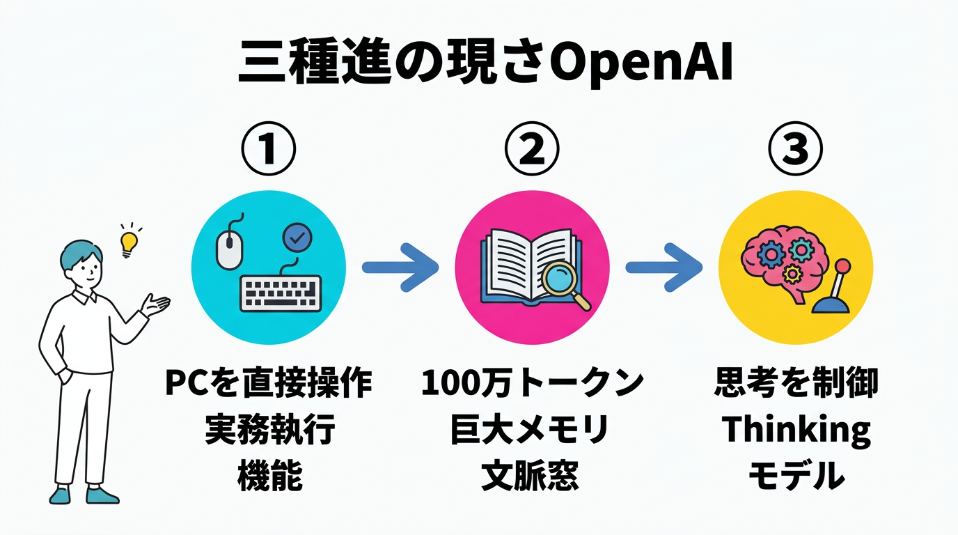 GPT5.4 OpenAIが示す3つの進化