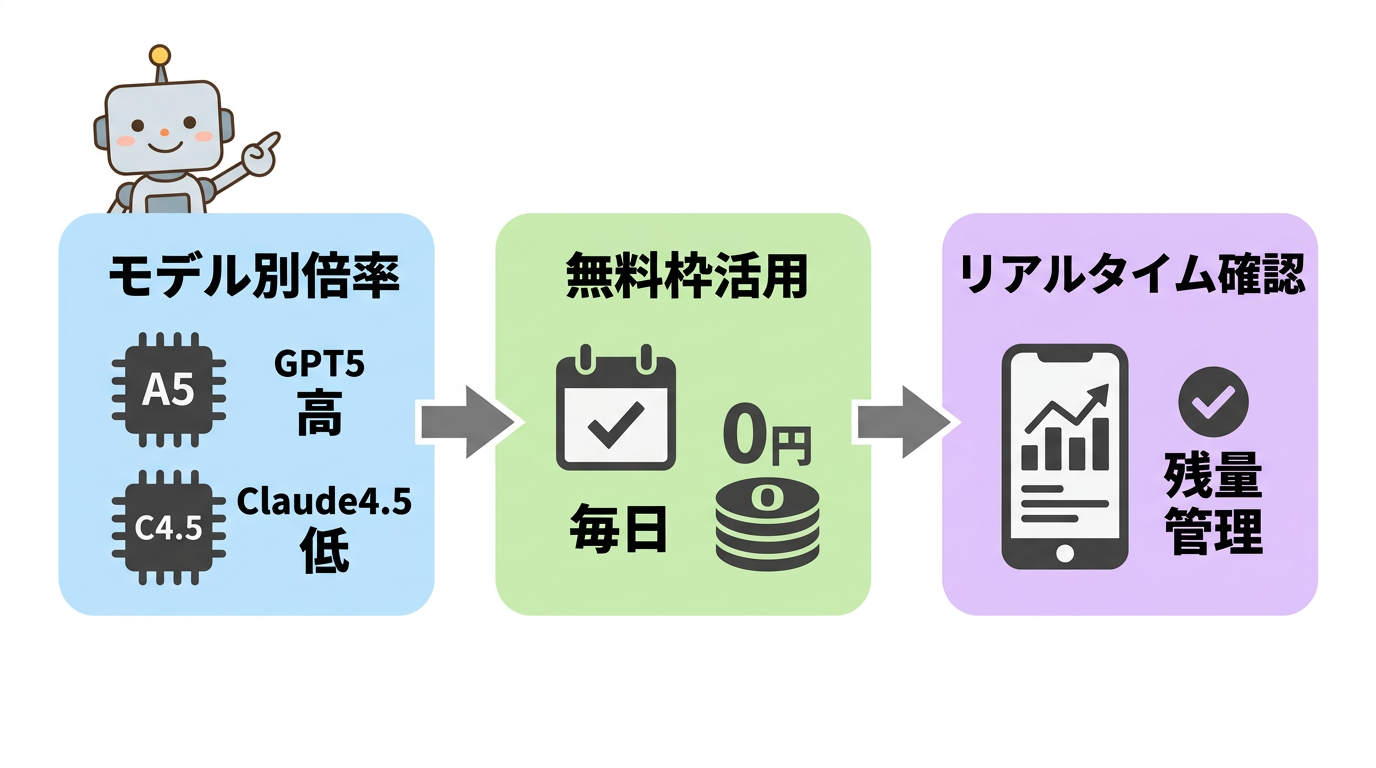 クレジット消費を抑える5つの運用術