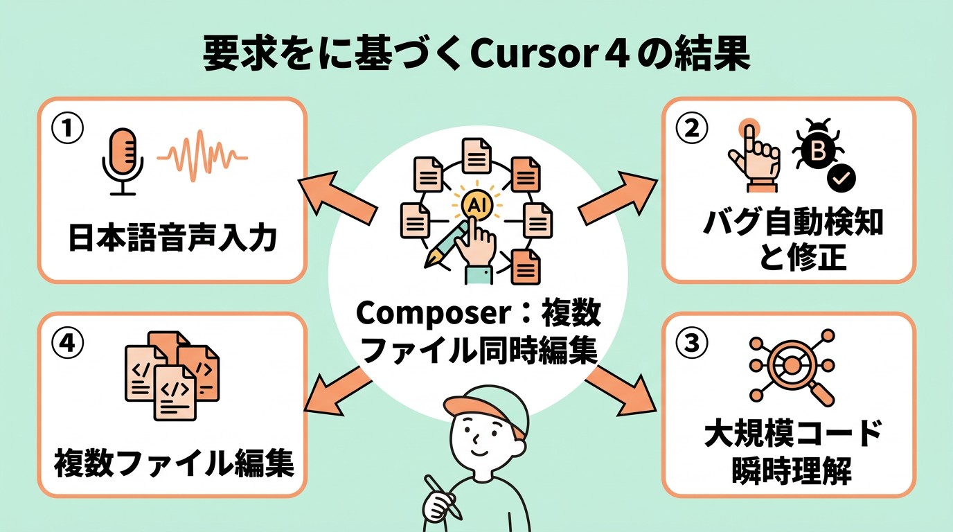 Cursor エディタの圧倒的なメリット4つ