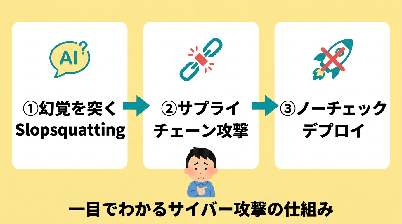 潜むセキュリティリスクと攻撃手法3選