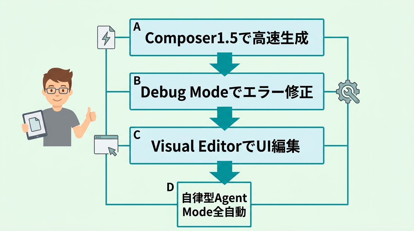バイブコーディングを加速するCursor機能4選