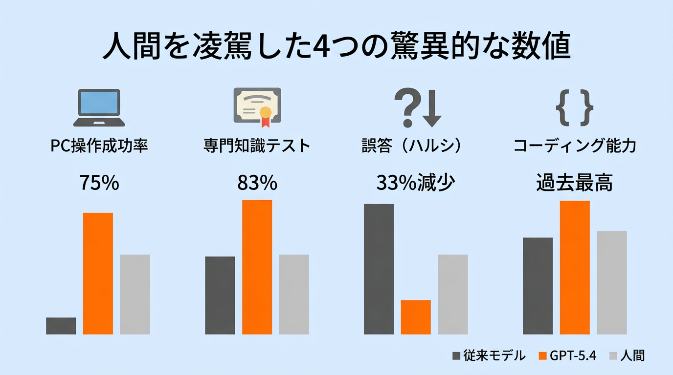 人間を凌駕した4つの驚異的な数値