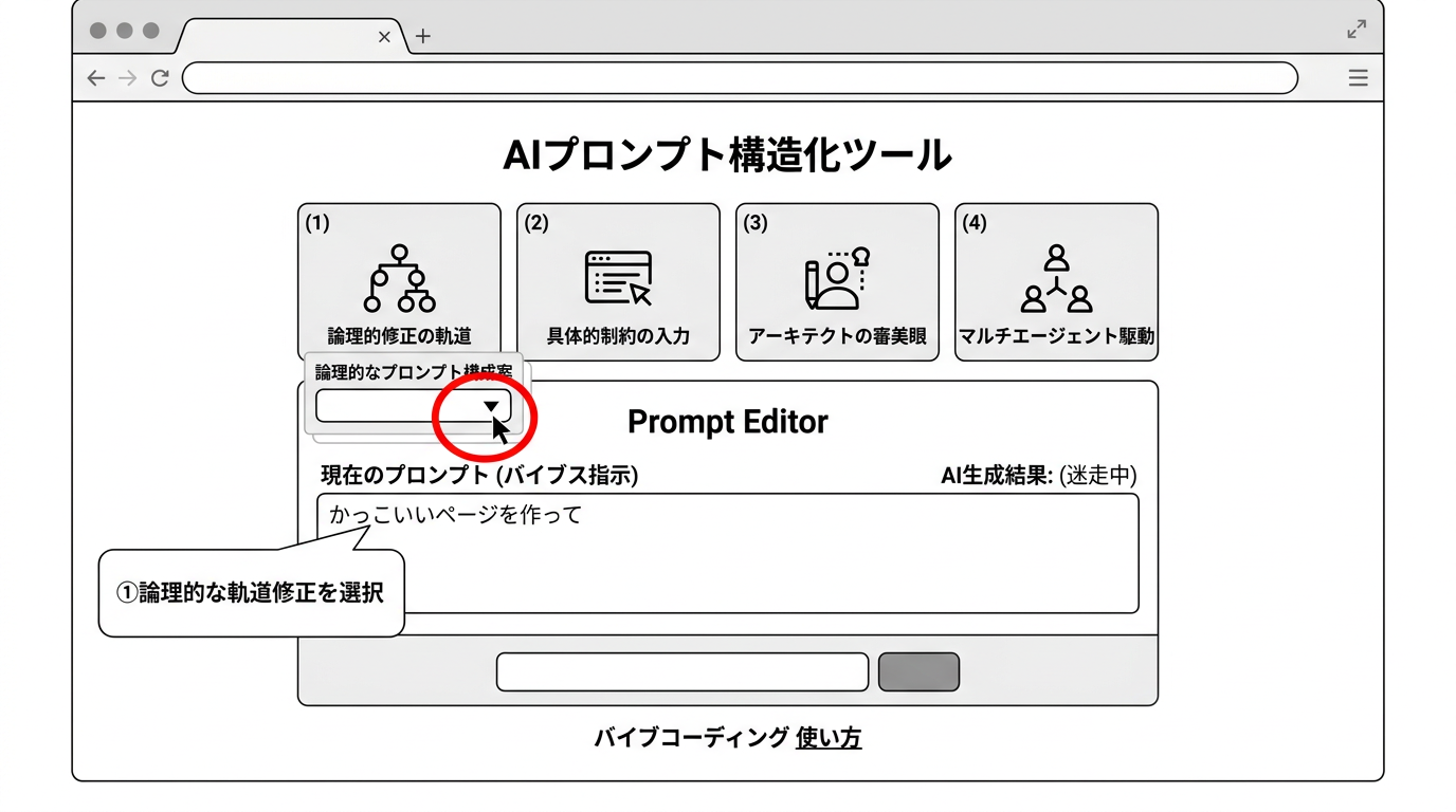 迷走を防ぐバイブコーディング指示の秘訣4つ