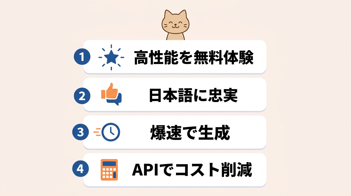 Nanobanana2を利用するメリット4つ