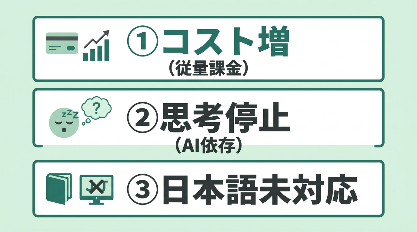 導入時に注意したいデメリット3つ