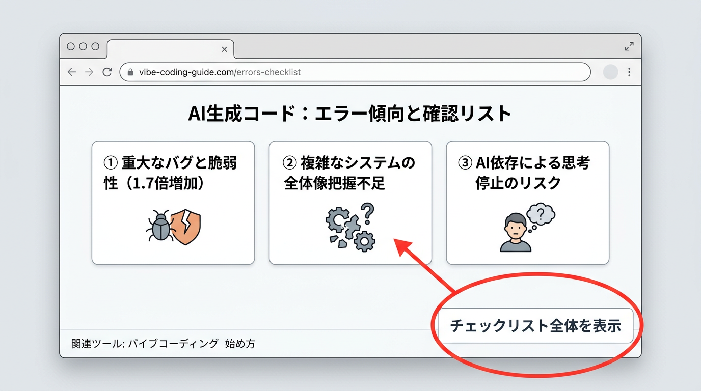 AI任せにすることで発生するバイブコーディングのデメリット3つ