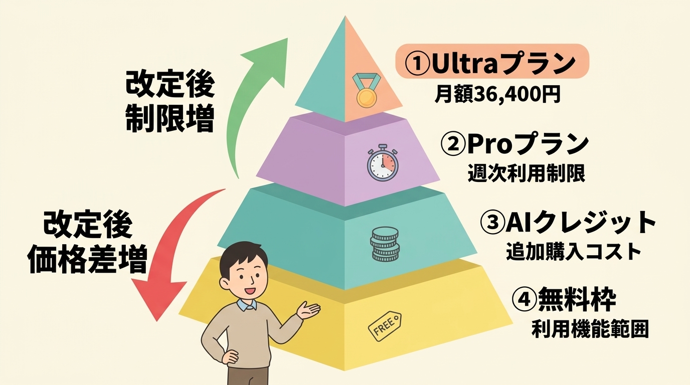 Google AIツールの新料金プラン4つの変更