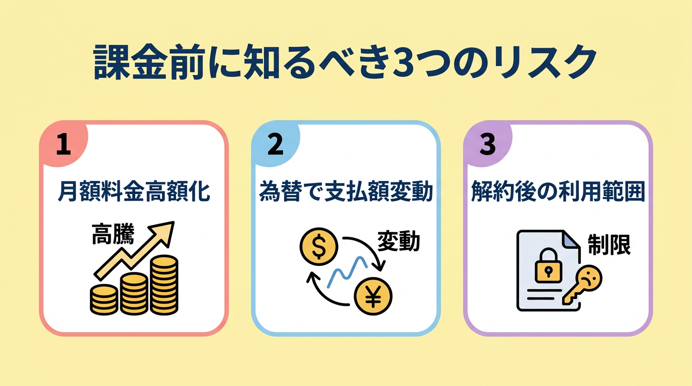 課金前に知るべきデメリット3つのリスク