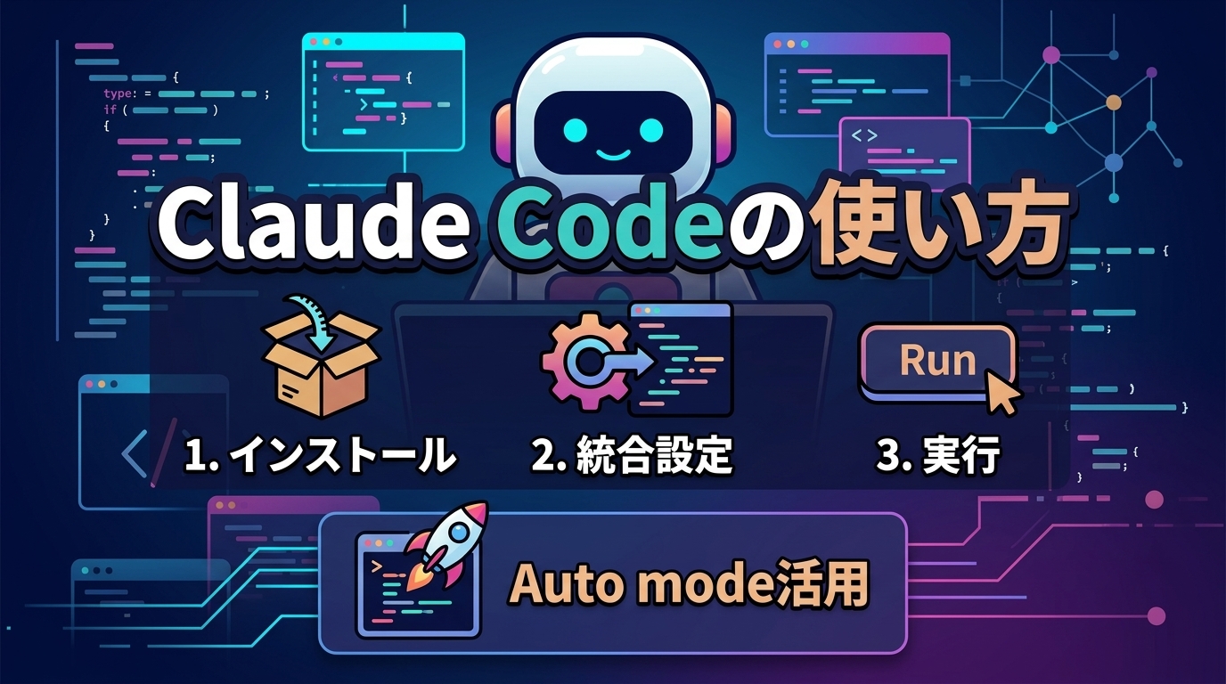 Claude Codeの使い方完全ガイド|導入3ステップからAuto mode活用術まで解説