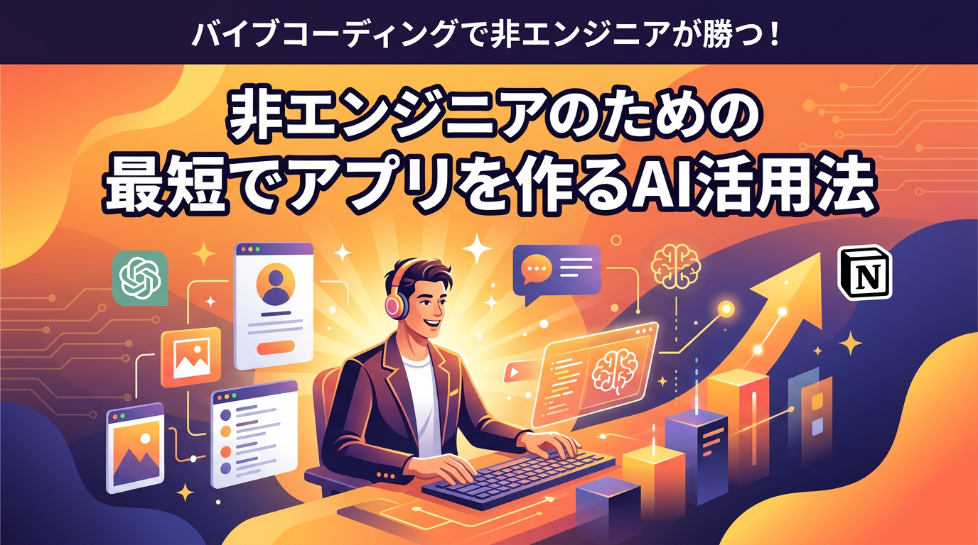 バイブコーディングで非エンジニアが勝つ！最短でアプリを作るAI活用法と4ステップ