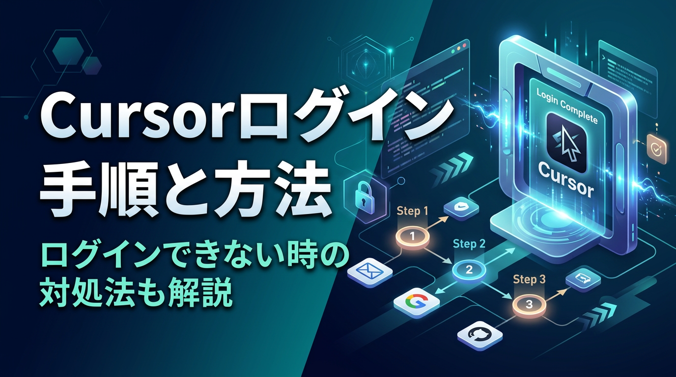 Cursorログイン手順と3つの方法｜ログインできない時の原因と対処法を全公開