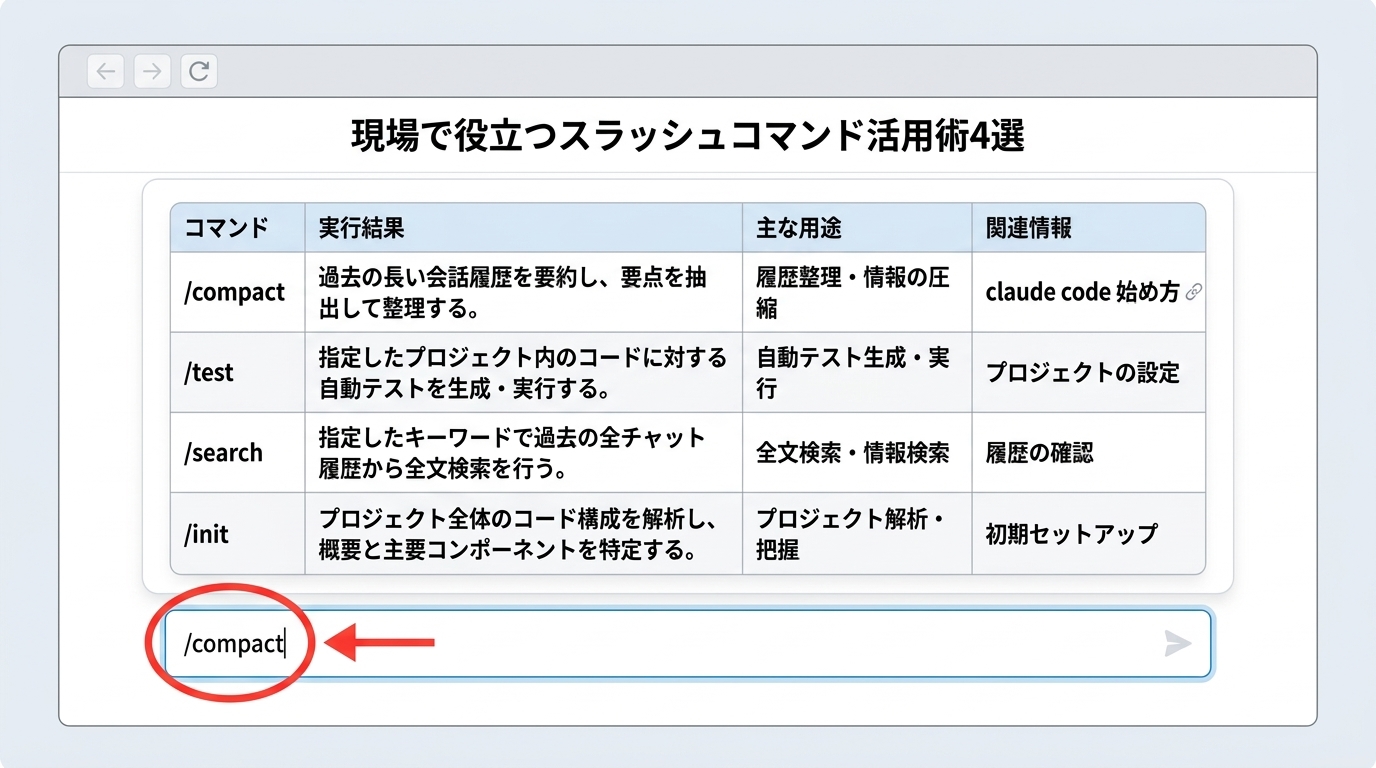 現場で役立つスラッシュコマンド活用術4選