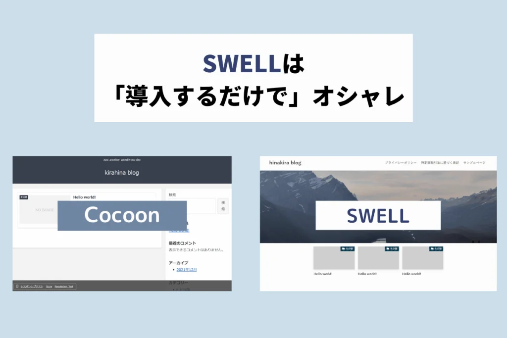 CocoonとSWELL