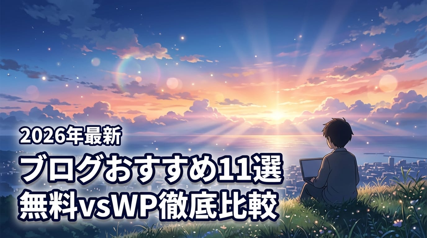 【2026】ブログおすすめ11選!無料vsWordPressどっちが稼げる?