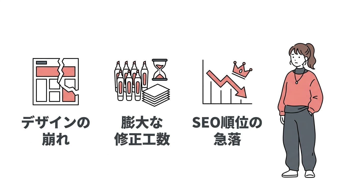 テーマ変更による3つの失敗リスク