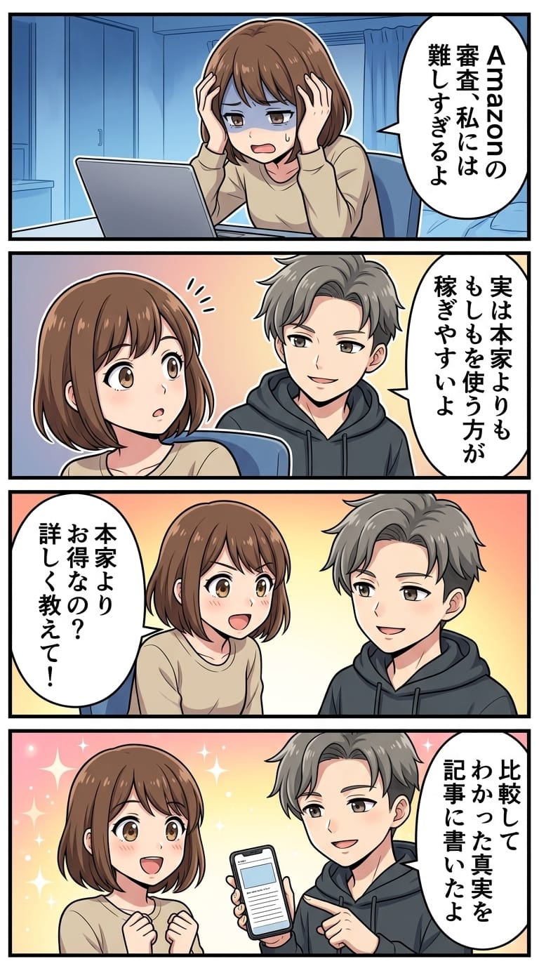 アフィリエイト もしも