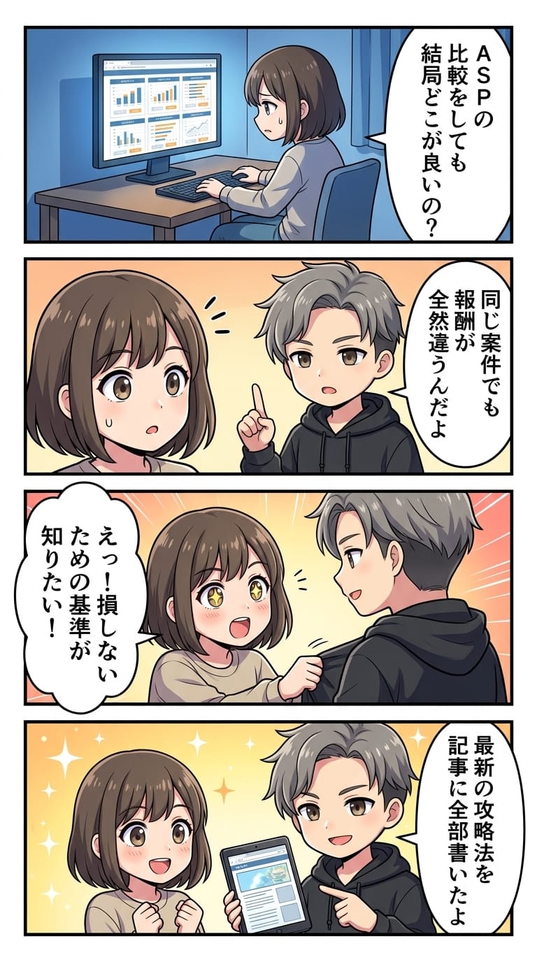 アフィリエイト 比較サイト, アフィリエイト 比較